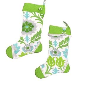 2 Handmade One of Kind Unique Christmas Stocking/HOME/TREE DECOR